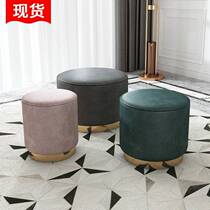 Light luxury shoe stool stool home door low stool technology cloth fabric modern fashion Net Red simple creative small stool