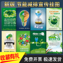 2021 energy saving publicity week poster low carbon environmental protection wall chart Low Carbon Day poster energy saving and emission reduction wall chart saving electricity consumption poster power limit Wall Chart water saving poster power limit display board reminder sign
