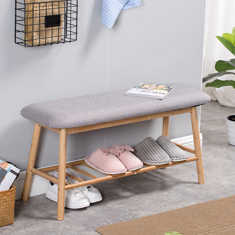 Changing shoes stool Home doorway entry stool cylindrical entry door minimalist About modern sitting shoe rack with upholstered containing shoes stool