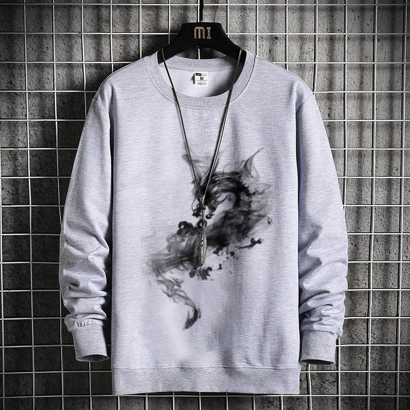 Men's Oversized Sweatshirt For Plus Size Men Casual Pullover Top_voghion.com