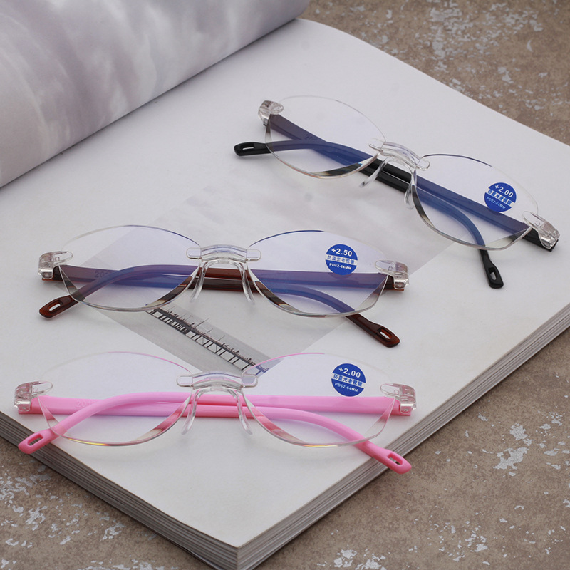 Male high-definition lady elegant and comfortable anti-blue light old flower glasses 100150200250300350400 degrees