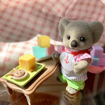 1:12 playing house mini furniture scene House girl toy accessories-macaron square pudding 6 colors available