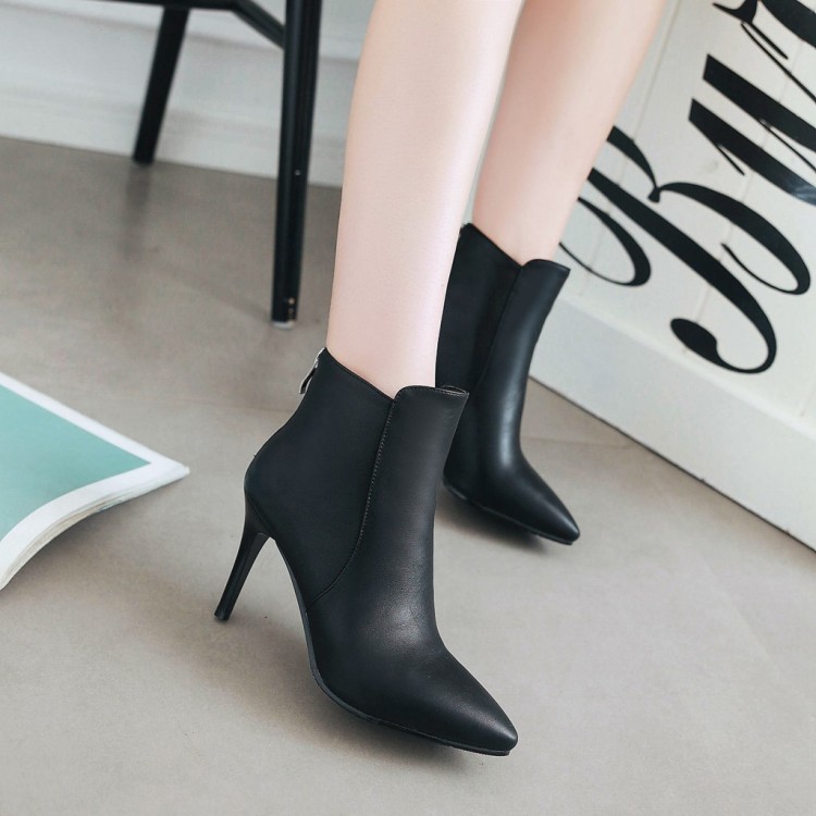 Đỏ giày màu be giày cưới phù dâu nhọn chuyên nghiệp stiletto cao gót giày kích thước lớn khởi động của phụ nữ kích thước nhỏ giày của phụ nữ XH