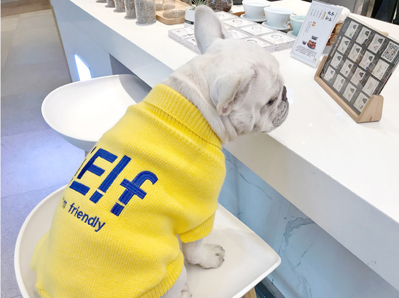 Bago Fadou plus velvet clothes in winter high-collar sweater fat dog plus sulfur snarber clothes warm sweater tide
