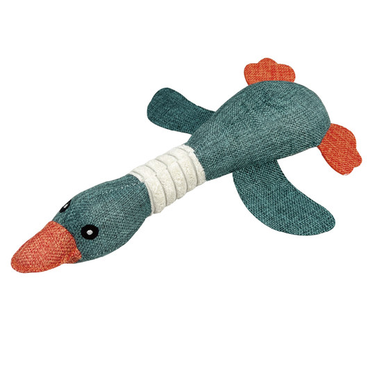 Pet toy dog ​​grinds teeth and makes noises. Burlap goose grinds teeth and cleans teeth. Bones Teddy Bichon companion toy makes sounds.