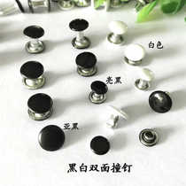 Painted color mother-in-law rivets double-sided flat bumping nails DIY decoration black rivets leather goods hardware luggage bag rivet buckle