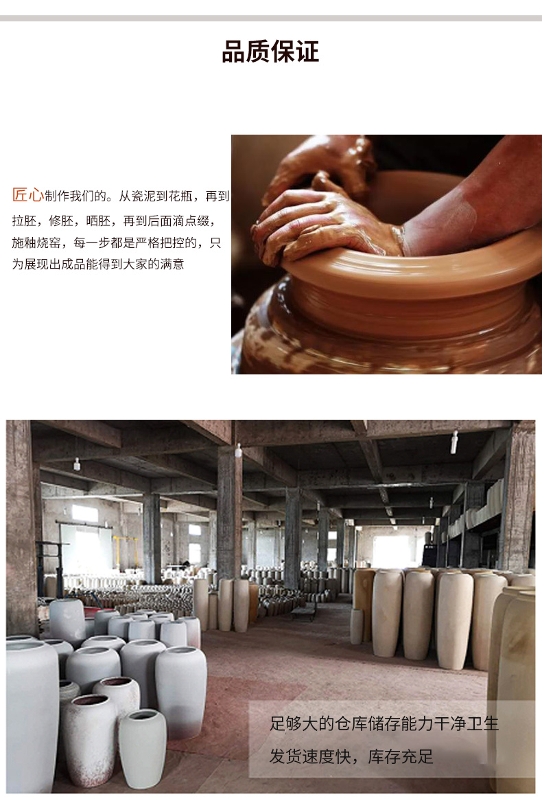 New Chinese style ceramic plug-in simulation flower art vase furnishing articles creative modern American household adornment flowers sitting room