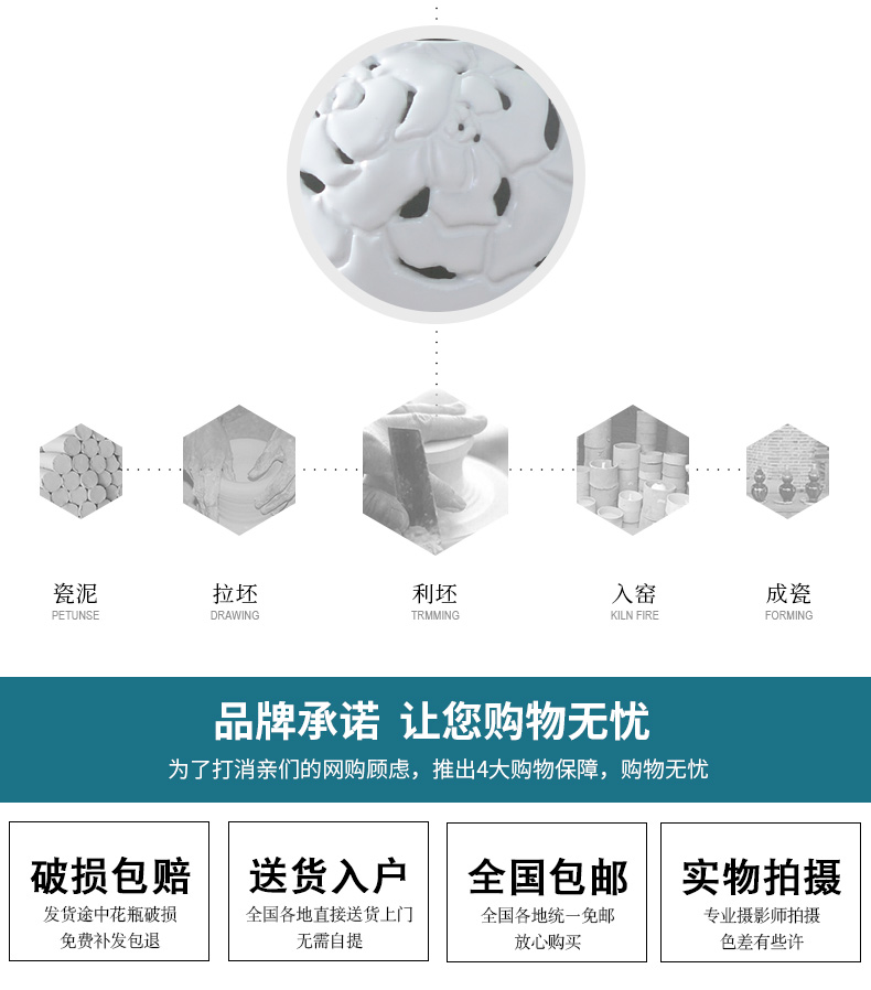 European big white vase furnishing articles furnishing articles sitting room be born I and contracted ins flower arranging simulation flower POTS to large