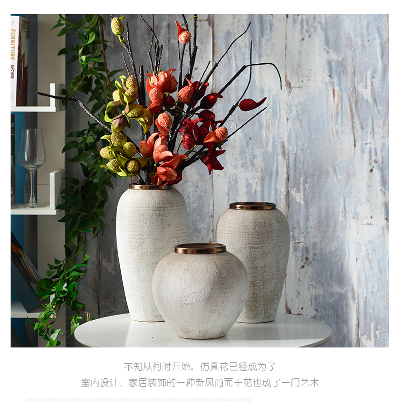 Developed ceramic vases, sitting room of I and contracted household TV ark opportunely show originality retro porch is decorated furnishing articles