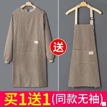 Good-looking apron pure cotton womens blouse 2020 new adult womens household kitchen long-sleeved overalls blouse