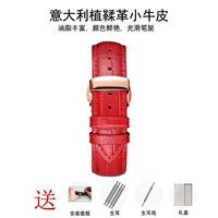 Красная пояса+розовое золото пряжка