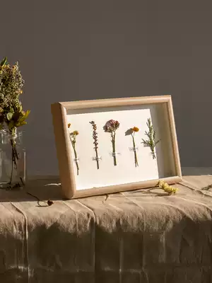 Simple Nordic specimen frame shaking sound Net red creative handmade dry flower Three-Dimensional Hollow Small photo frame setting table custom frame