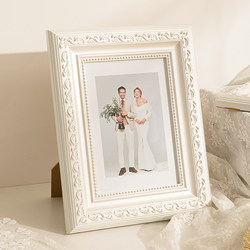 Scandinavian Solid Wood Photo Frame Table 6 Inches 7inch 8inch Photo Frame Printing and Washing Photo Couple Wedding Photo Frame Wall Hanging Frame