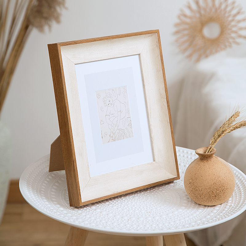 Small fresh pastoral picture frame hanging wall 6 inch 8 inch 7 inch 10 inch 12 inch A4 creative wedding photo frame posing table custom made