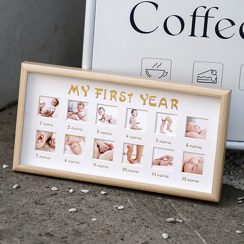 Детская памятная фоторамка, фотография, фотоальбом, 12 мес., делается под заказ