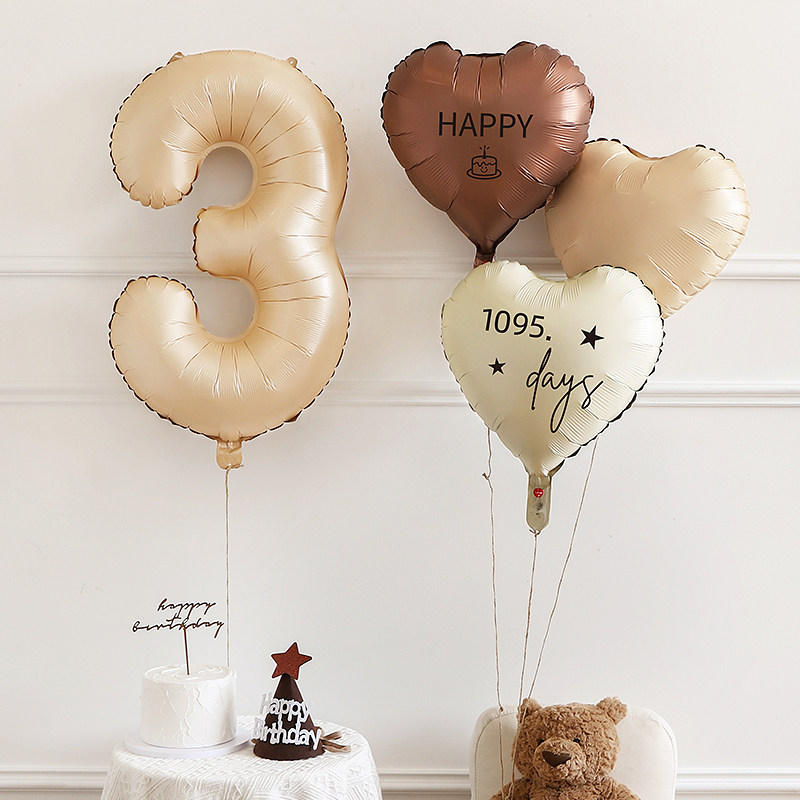Украшение детского дня рождения цифровым воздушным шаром Net celebrity forest cream digital balloon Изображение 1