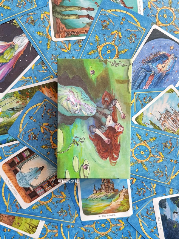 Authentic Journey Tarot Limited Edition Original Blue-Edged Tarot Cards with Chinese Translation