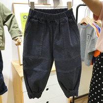 Childrens Clothing Spring Clothing 2021 New Pants Loose Children Casual Old Daddy Pants Handsome Bunches Boys Clothing Pants