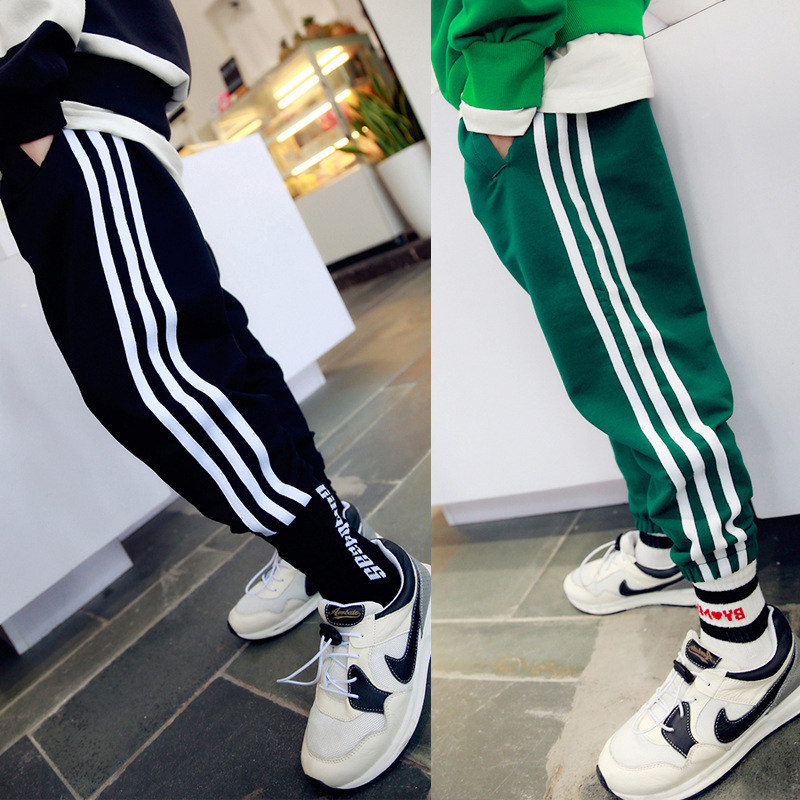 Han Edition Children's Winter Casual Sports Boy tide Too loose plus jacket 2022 new girl trousers