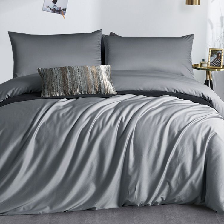 Export foreign trade tailings 800 cotton satin quilt covers 100 long-staple cotton solid color single and double quilt cover flaws