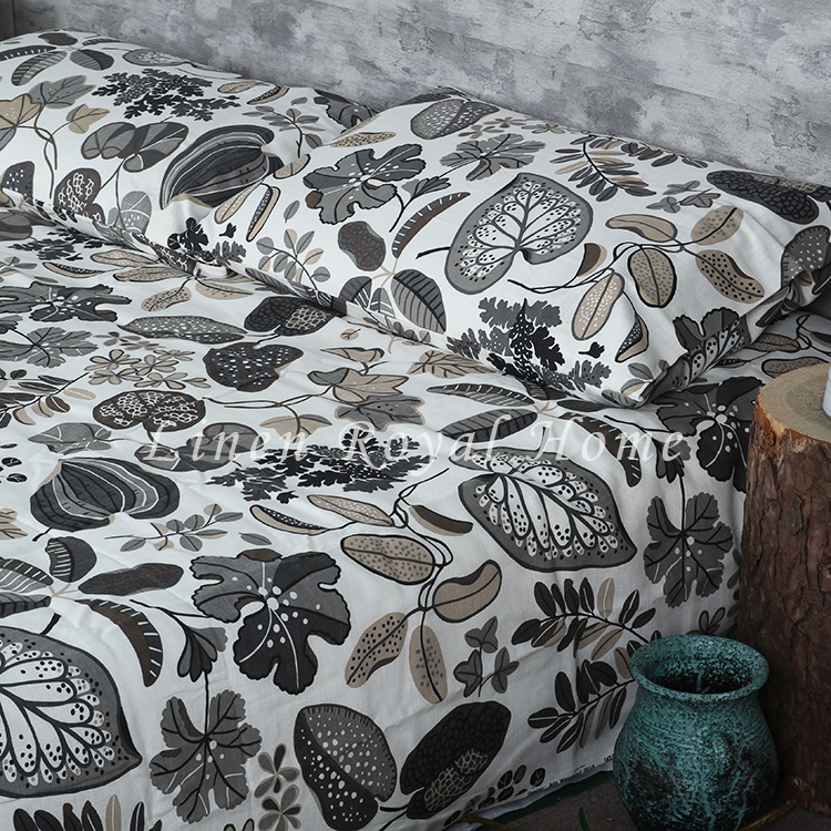 Foreign trade big-name tail single thickened and soft pure linen printed sheets children can sleep naked with soft mats and sofa towels