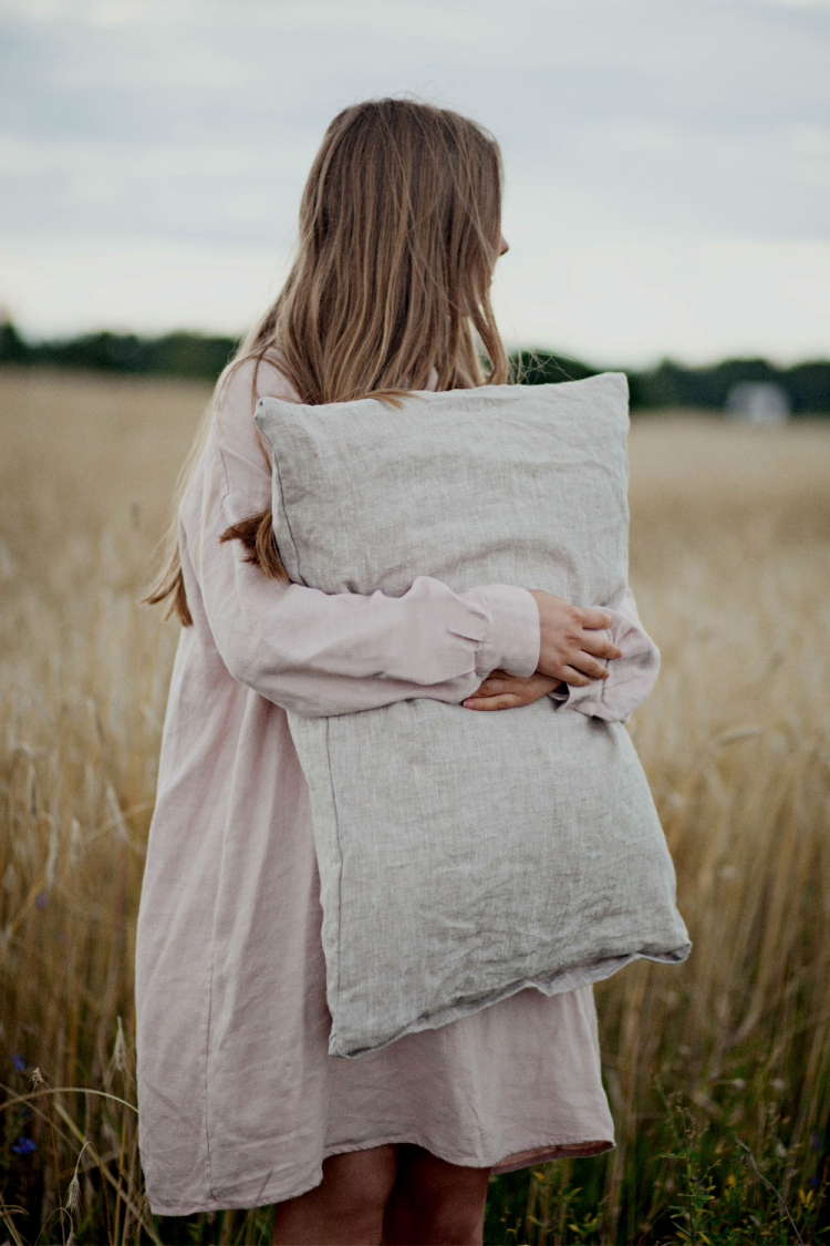 French imported raw material pure linen pillowcase antibacterial single 48*74 envelope-type pillowcase defect clearance madness