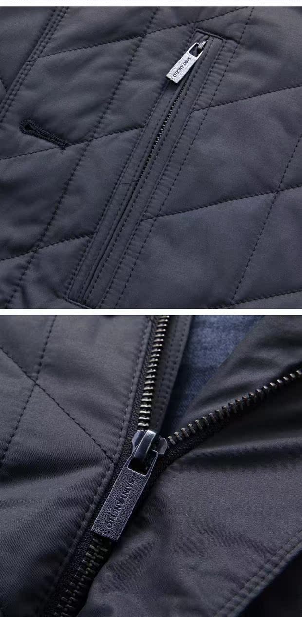 E346.Bird áo khoác cotton nam Lingla chuỗi Anh thời trang giản dị áo gió ấm cotton mỏng 73012 áo kaki nam