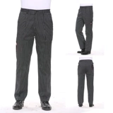 Рабочие летние черные износостойкие штаны, свободный прямой крой, большой размер