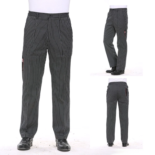 Рабочие летние черные износостойкие штаны, свободный прямой крой, большой размер