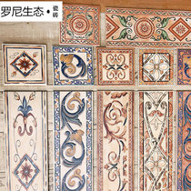 Wave Lead Tile Line Border Living-room Foundation Line Corner Restaurant Walking sideline Corner Imitation Antique Brick 150x600