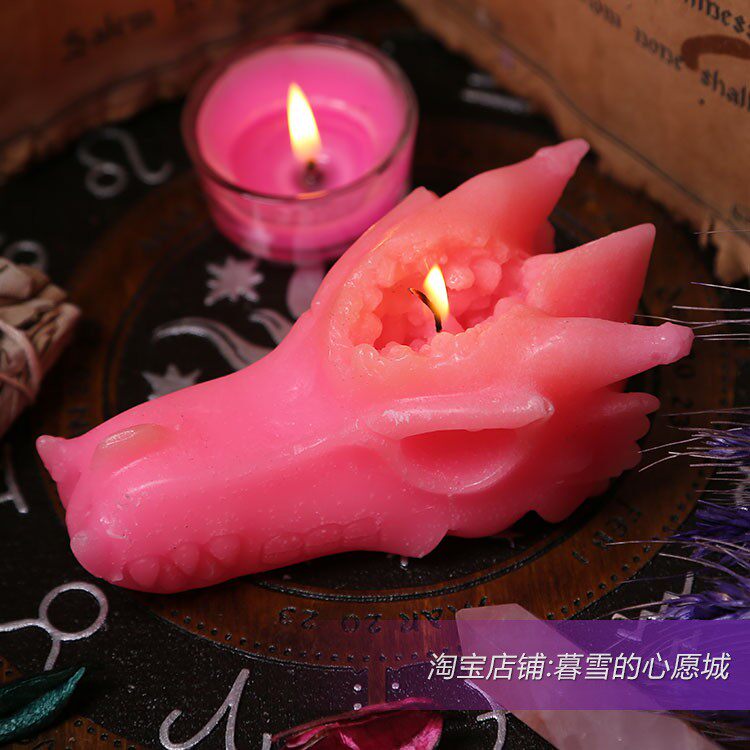 Spot Purifying Clear Single Peach Attraction Love Hindrance-Dragon Blood Purifying Candle(L)