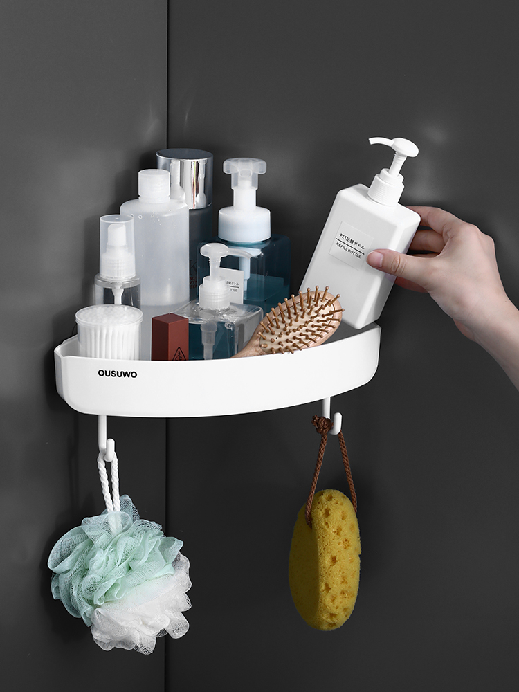 Knapp bathroom shelf Powder room toilet free hole wall-mounted tripod bathroom sink corner rack