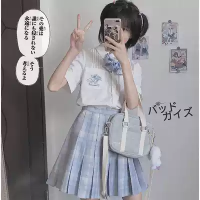 Yugui dog shirt cute Jade Gui dog embroidery Japanese Academy style fresh girl Youth Department original jk uniform style