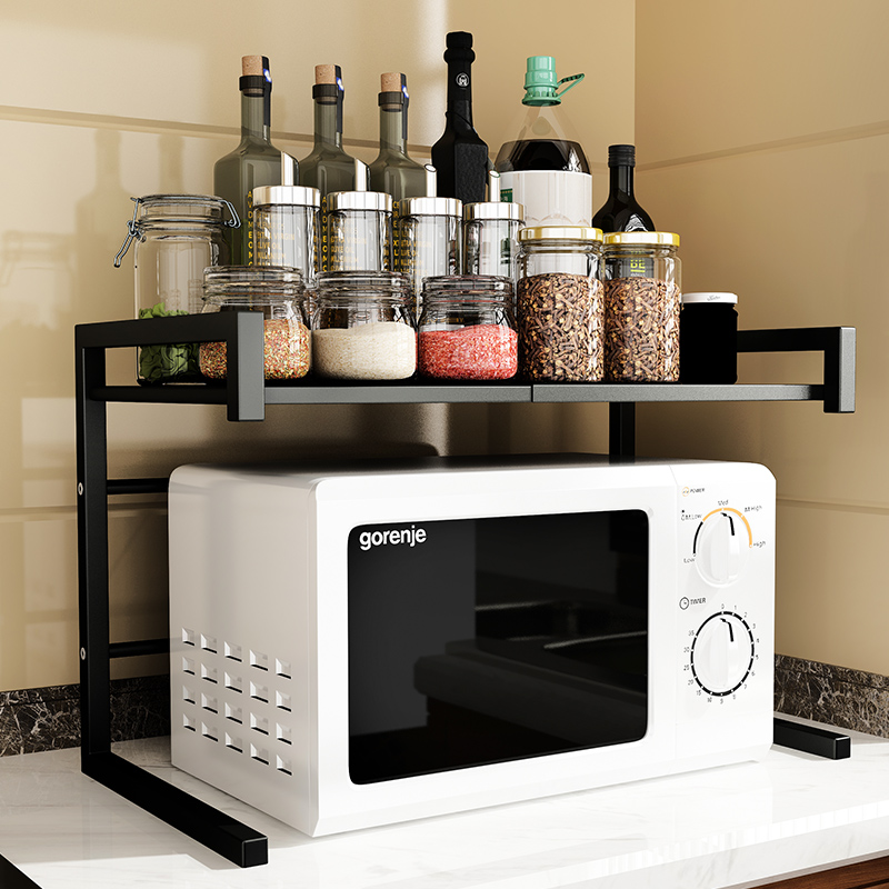 Microwave oven set double floor multifunction electric cooker kitchen set with telescopic storage containing oven shelf-Taobao