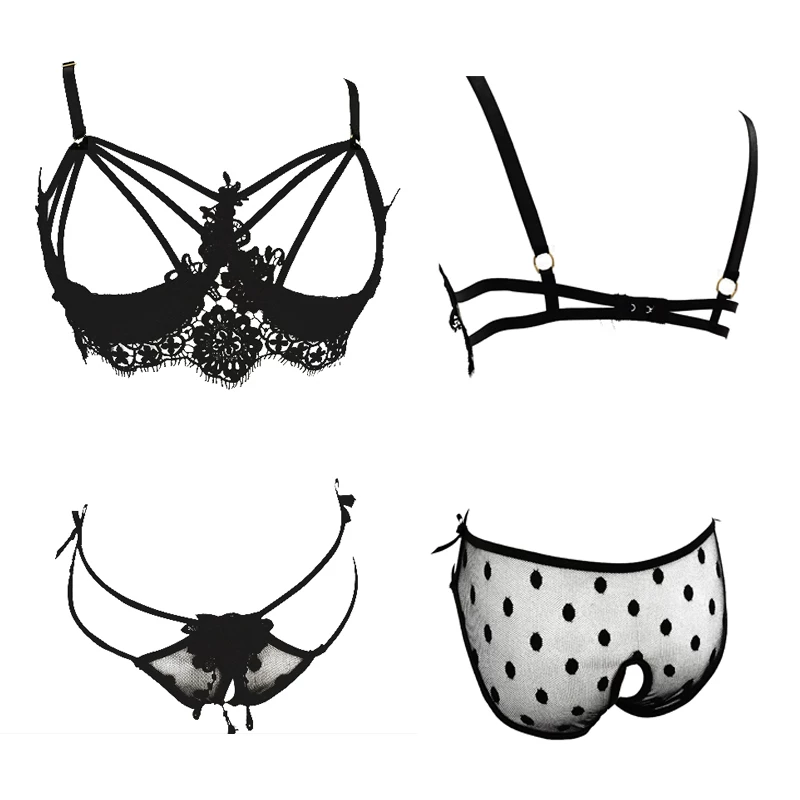 Sexy bra, underwear, lace thin set