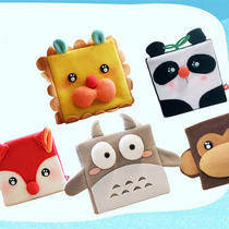 Cute Net red plush notebook stationery Cartoon creative day notebook thick blank page Japanese and Korean hand account book