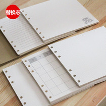 Creative cartoon handmade felt notebook replacement inner page square book loose leaf notebook replacement core