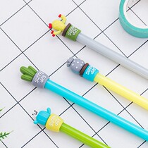 Japanese Korean stationery creative three-dimensional cartoon cute gel pen student needle test pen office signature pen 0 5