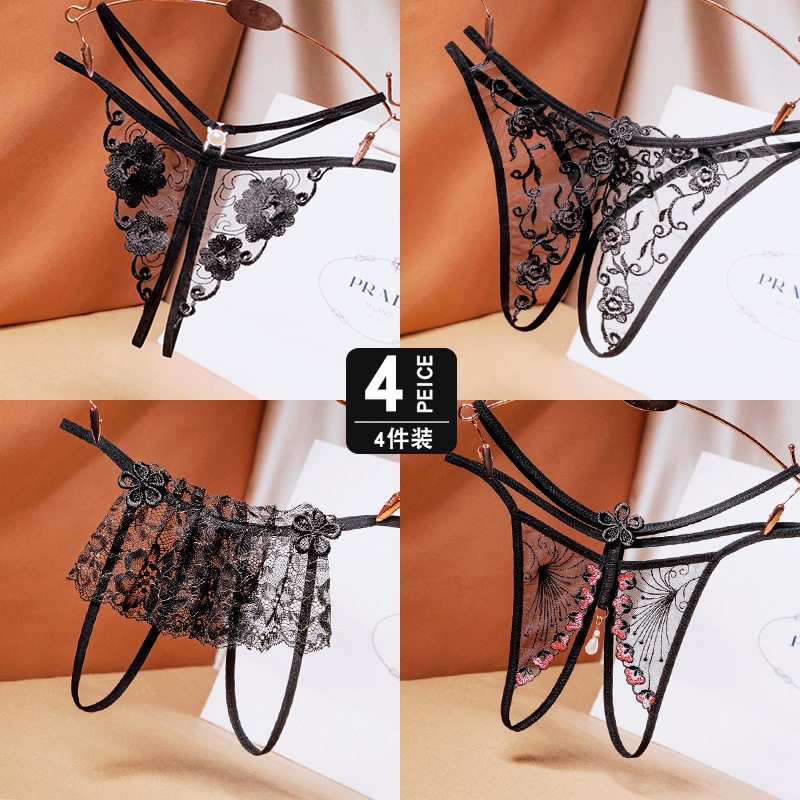 Spice Pants Lady Opener Seductive Sexy Lingerie Room Thing Free From Clapping Passion Big Code Transparent Dingy Pants Cr-Taobao