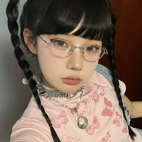 Серия MIU небольшие очки для женщин, усовершенствованная чувствительная миопия может быть номинальной ретро -эллиптической каркой глаз