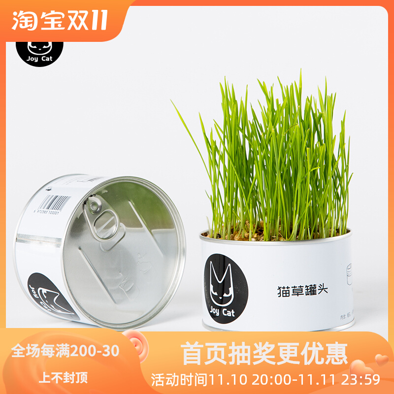 joycat cat grass soilless cultivation canned cat grass hair removal ball easy to grow organic wheat cat grass cat snacks