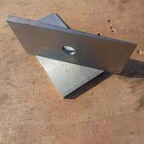 Inclined pad iron Q235 steel gasket truck adjustment inclined iron four-wheel positioning installation flat pad iron with holes non-standard can be ordered