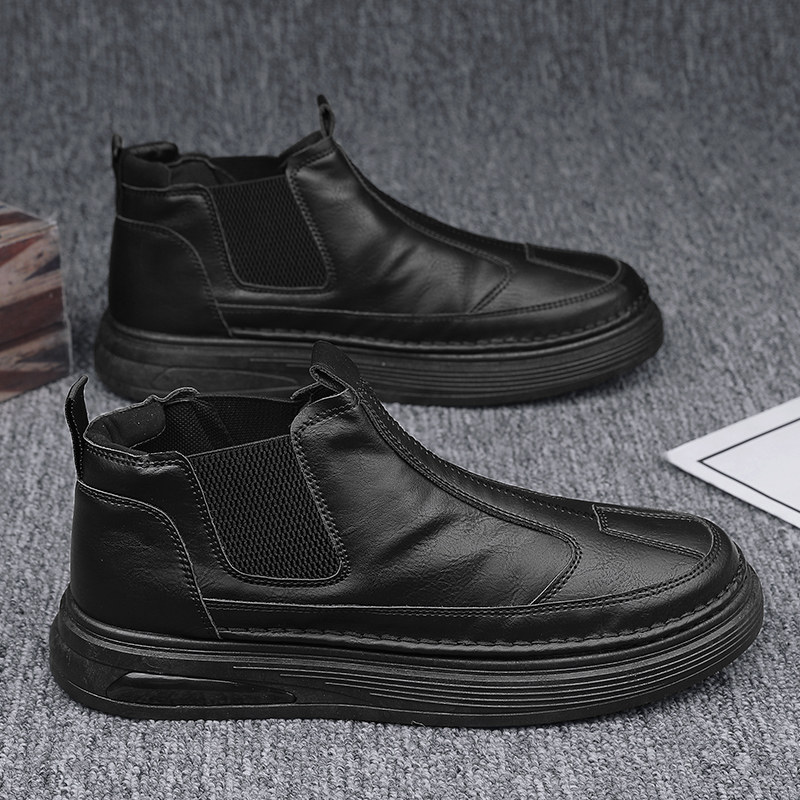 giày bảo hộ siêu nhẹ hàn quốc Giày đầu bếp nam mùa thu giày an toàn làm việc nhà bếp màu đen chống trượt hợp thời trang Giày da Chelsea giữa chống thấm nước giày bảo hộ công trình giày bảo hộ siêu nhẹ chống nước