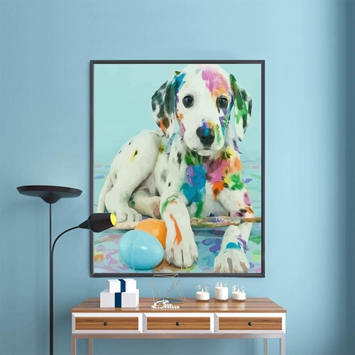 Pinuki Patriotic Puppy Puppy DIY Цифровой масляной картина