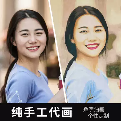 Ijie diy digital oil painting pure hand-painted character photos custom hand-painted decorative coloring painting couple gifts