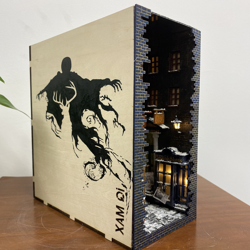 iQ MAX Harry Potter Diagon Alley Book Stand cos surrounding No 1 jk Hogwarts Book Stand Harry Potter model