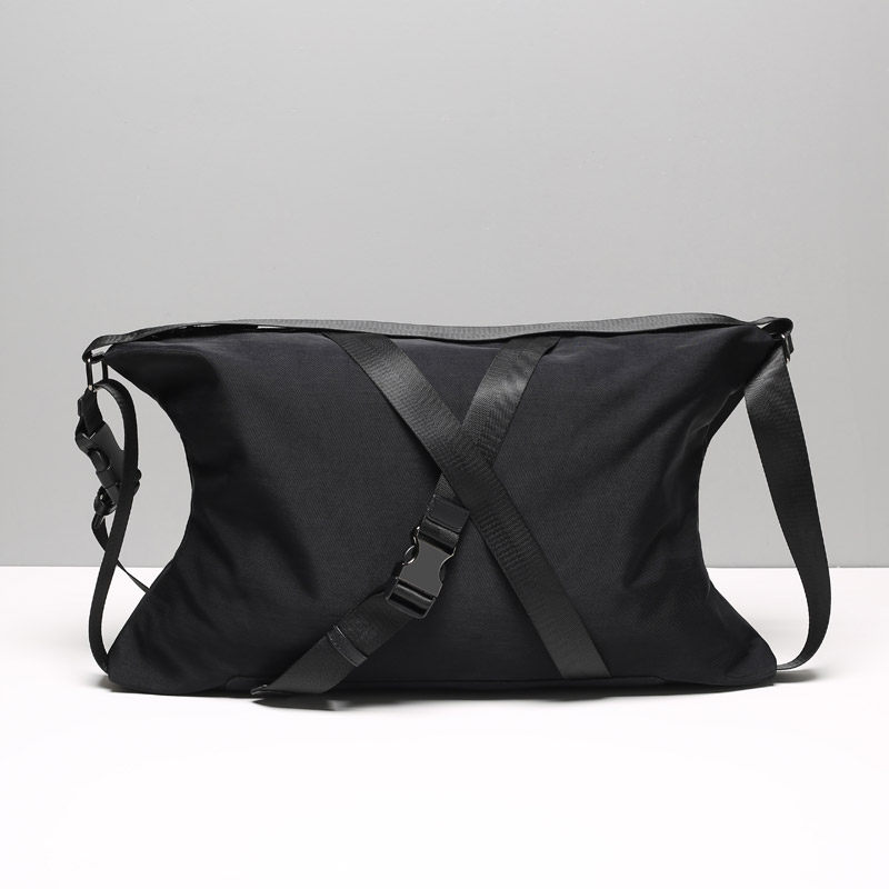 Korea Theaction Slanted Satchel Men's Single Shoulder Tooling Large Capacity Casual Tide Card Backpack Double Belt Tide Satchel-Taobao