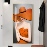 Постмодернистский персонаж, красота, украшение для входа, картина, светлая, роскошная вертикальная версия, гостиная, коридор, подвесная картина, фреска в скандинавском стиле для спальни