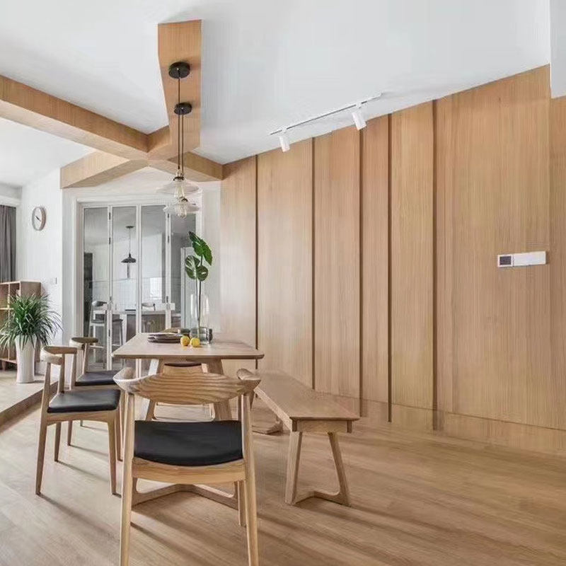 Natural wood white oak paint-free board wood veneer solid wood wall panel Keding board wood veneer kd board veneer board