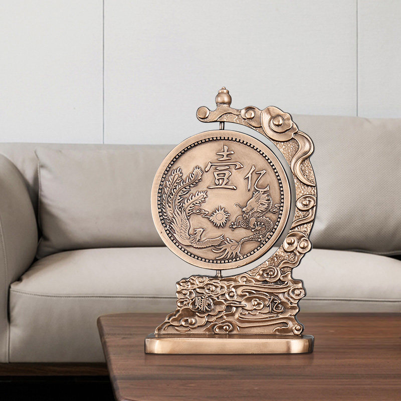 Creativity 100 million Wealth Light Luxury Living Room Pendulum home Accessories Office Desktop Bidding for Small and Furnishing Open Shop Presents